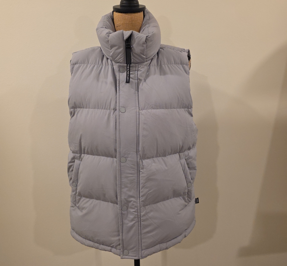 Aritzia Light Gray Puffer Vest - Quilted Insulated Sleeveless Jacket